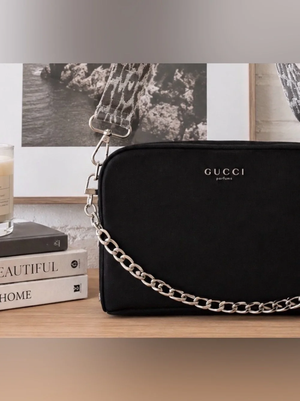 Gucci Black Cosmetic/Beauty Bag GWP Item